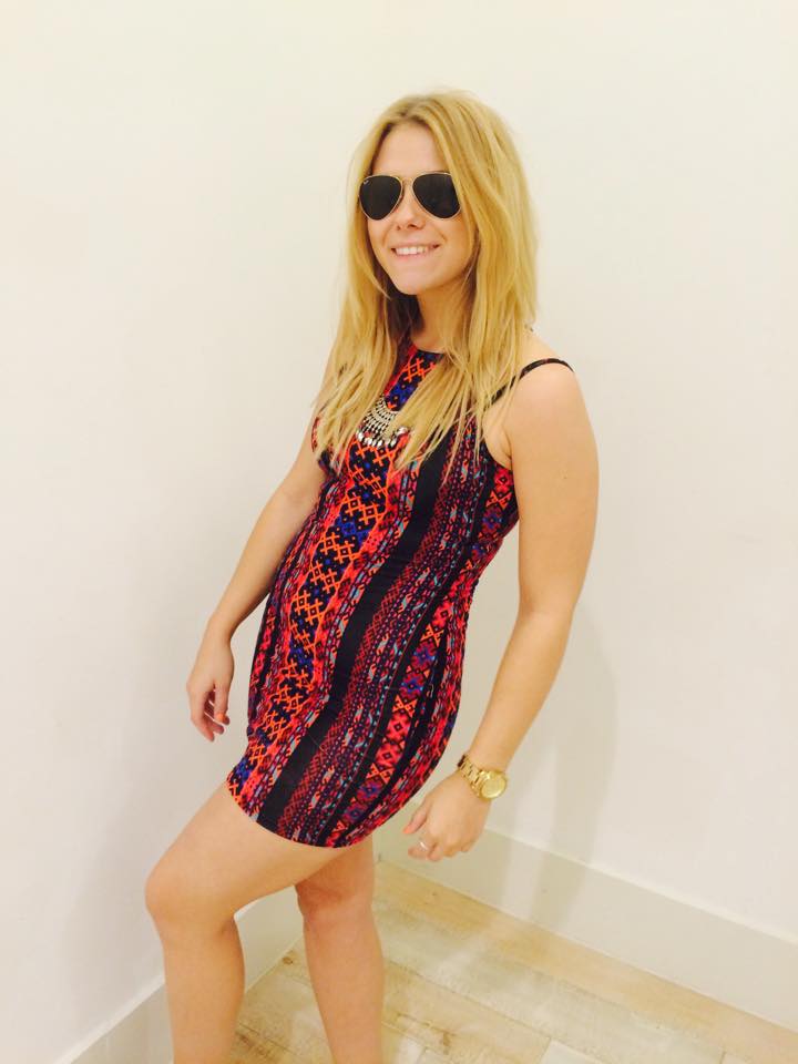Bring Ibiza to Bold St. in this striking aztec print dress, £8.