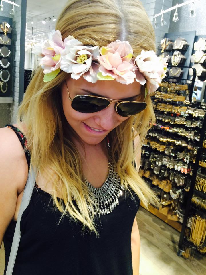 Bring the outside into the Sydney Jones with this limited edition white vintage flower hair garland, £10.
