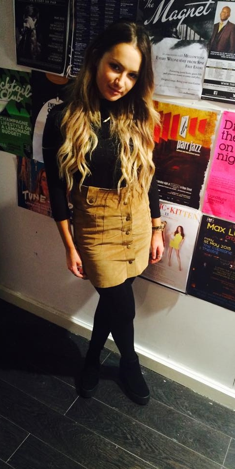 Suede high waisted A-line vintage mini skirt with popper detail, £25 – a complete bargain with Topshop identical priced at £75