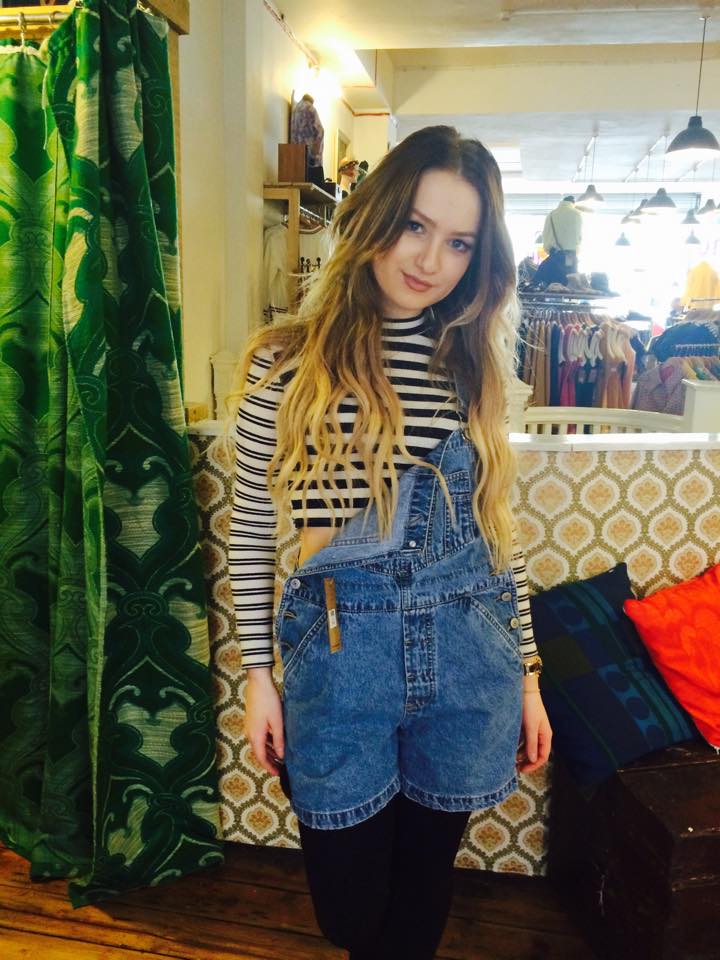 Pop boutique have a million dungaree hybrids (jean style, dress, shorts), including this reworked Calvin Klein piece, £20