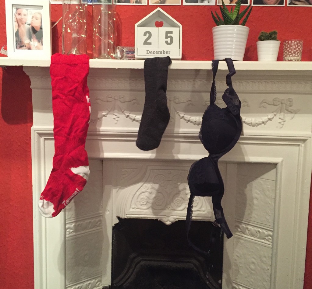 stockings bra sex christmas