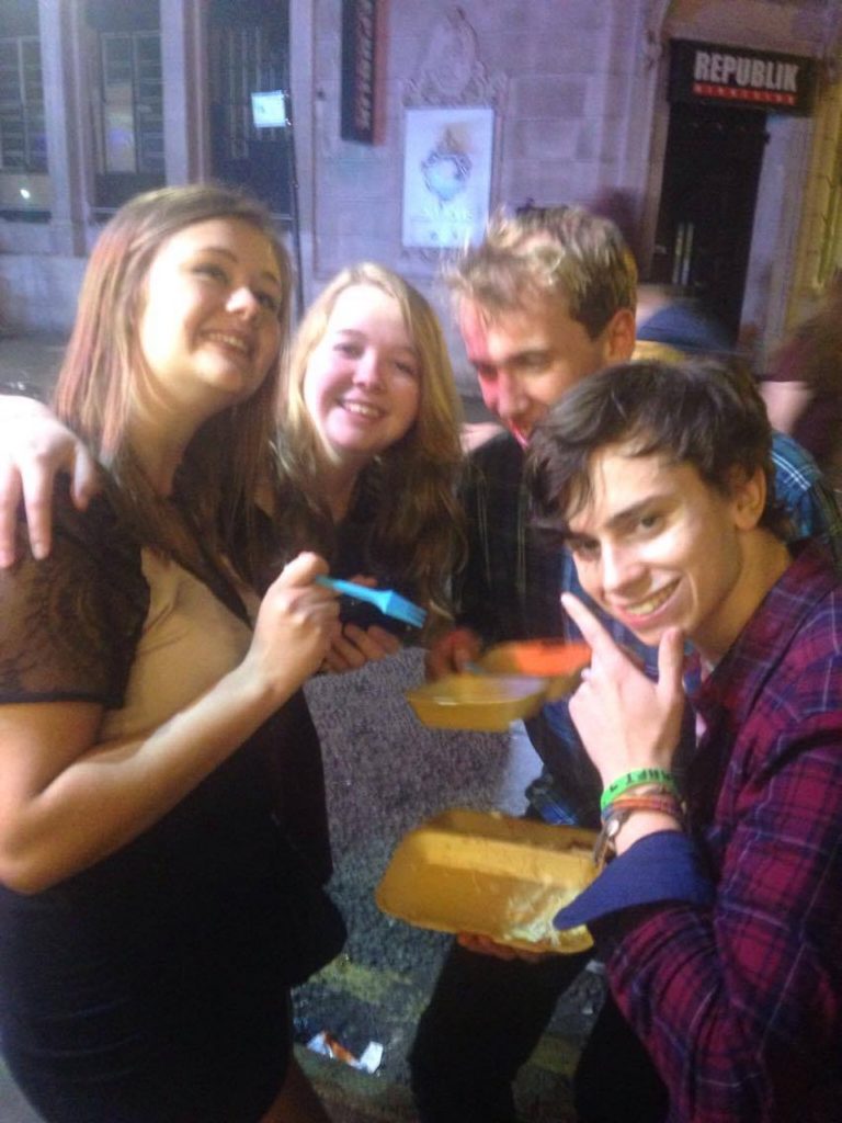 Some very happy (and maybe tipsy) customers
