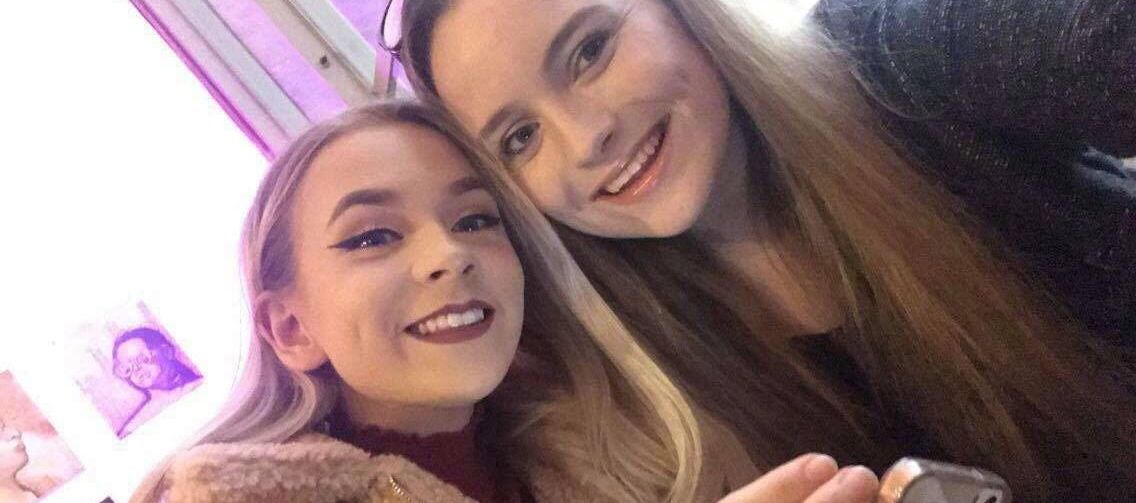 Image may contain: Apparel, Clothing, Teeth, Lip, Mouth, Child, Teen, Kid, Blonde, Girl, Woman, Laughing, Selfie, Photo, Portrait, Photography, Head, Female, Smile, Human, Person, Face