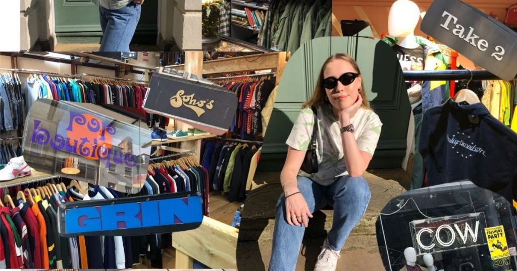 Image may contain: Chair, Furniture, Shop, Footwear, Shoe, Human, Person, Sunglasses, Accessory, Accessories, Denim, Jeans, Pants, Apparel, Clothing