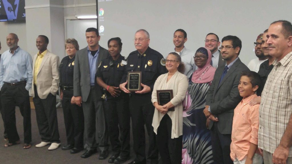 The AMAC began the event by presenting awards to members of the community