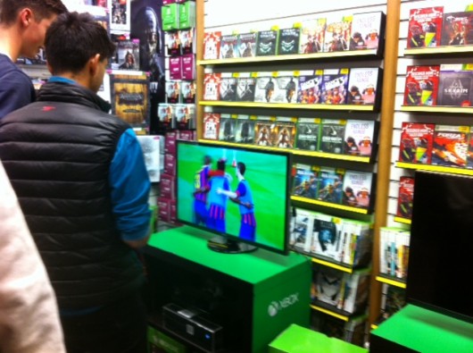 The “team cuddle” mechanic on FIFA 14 looks to be vastly improved