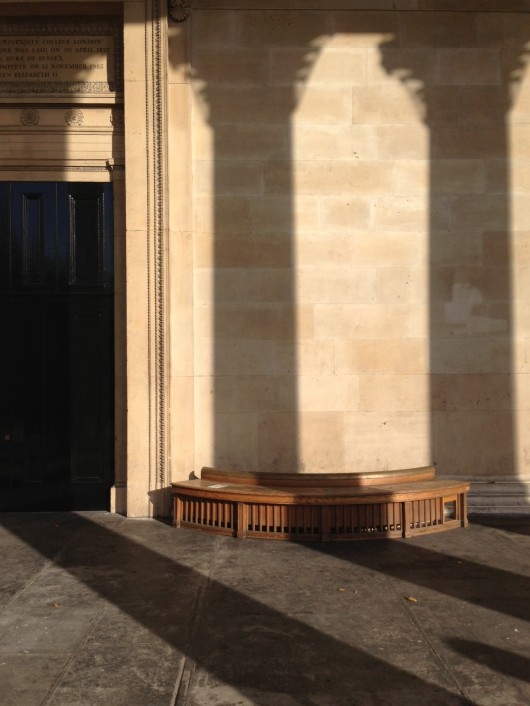Pillars of Love: The benches under the portico