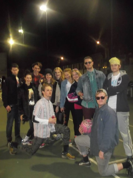 Hipsters emerge from charity shops and underground bars to play Netball.
