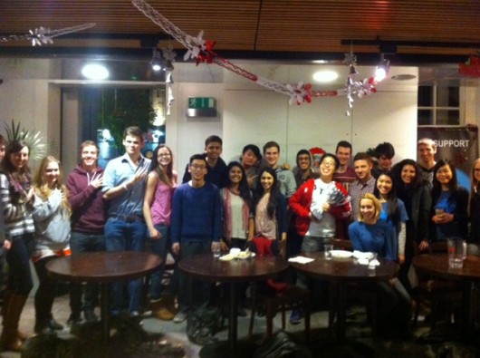 The whole team