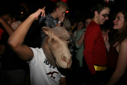 ...when you were freaking everyone out with that creepy sheep mask. Or camel. Or llama.