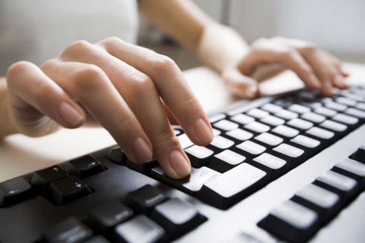 Keyboard and hands