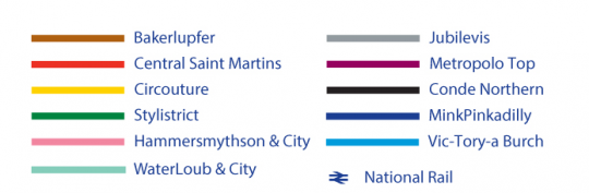 Even the Tube lines got their own individual branding