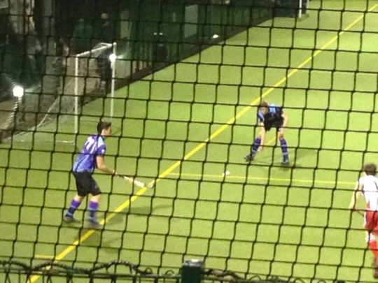 UC forwards taking a long corner.