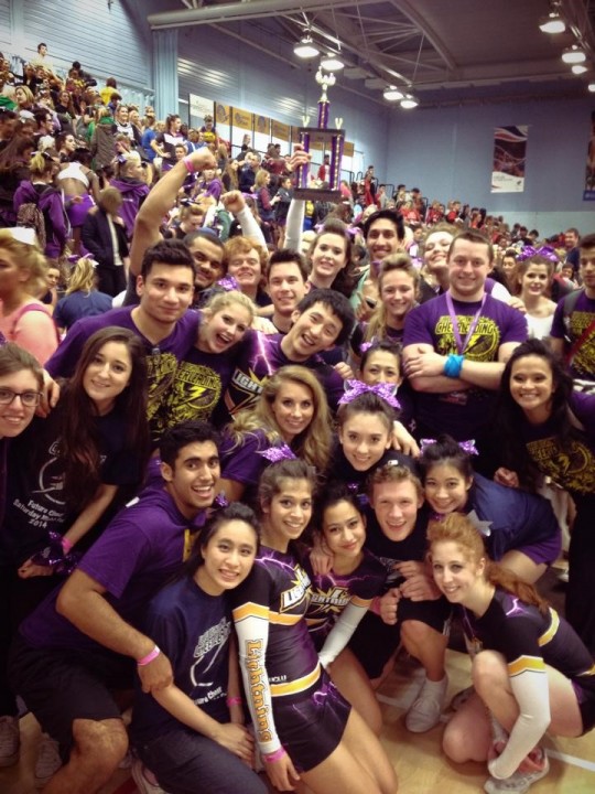UCLU Lightning celebrating their big Ws.