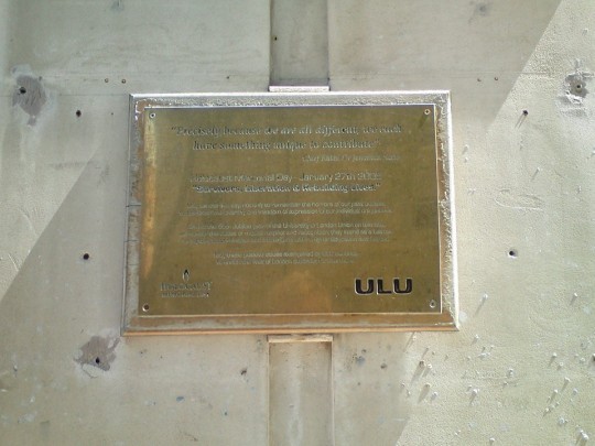 ULU's Holocaust memorial