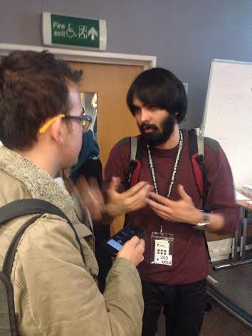 External Affairs & Campaigns Officer Omar Rai tabled the pro-Pal motion