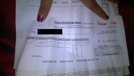 The fraudulent cheque