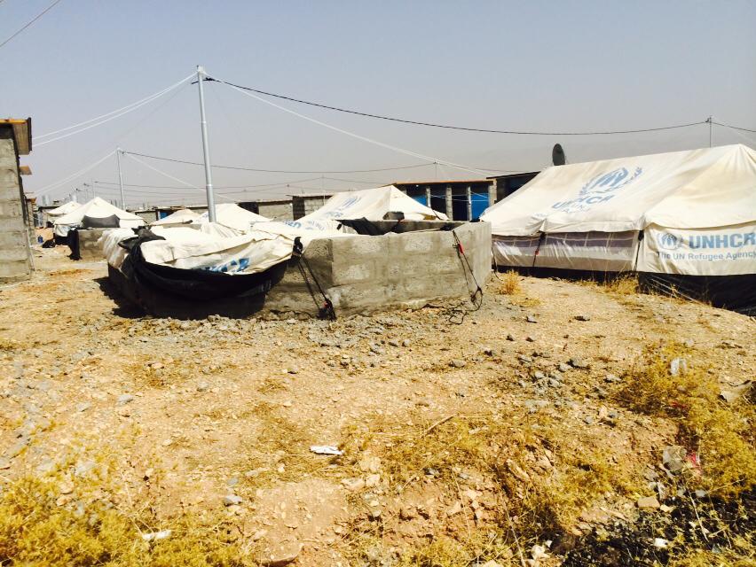 A standard UN tent