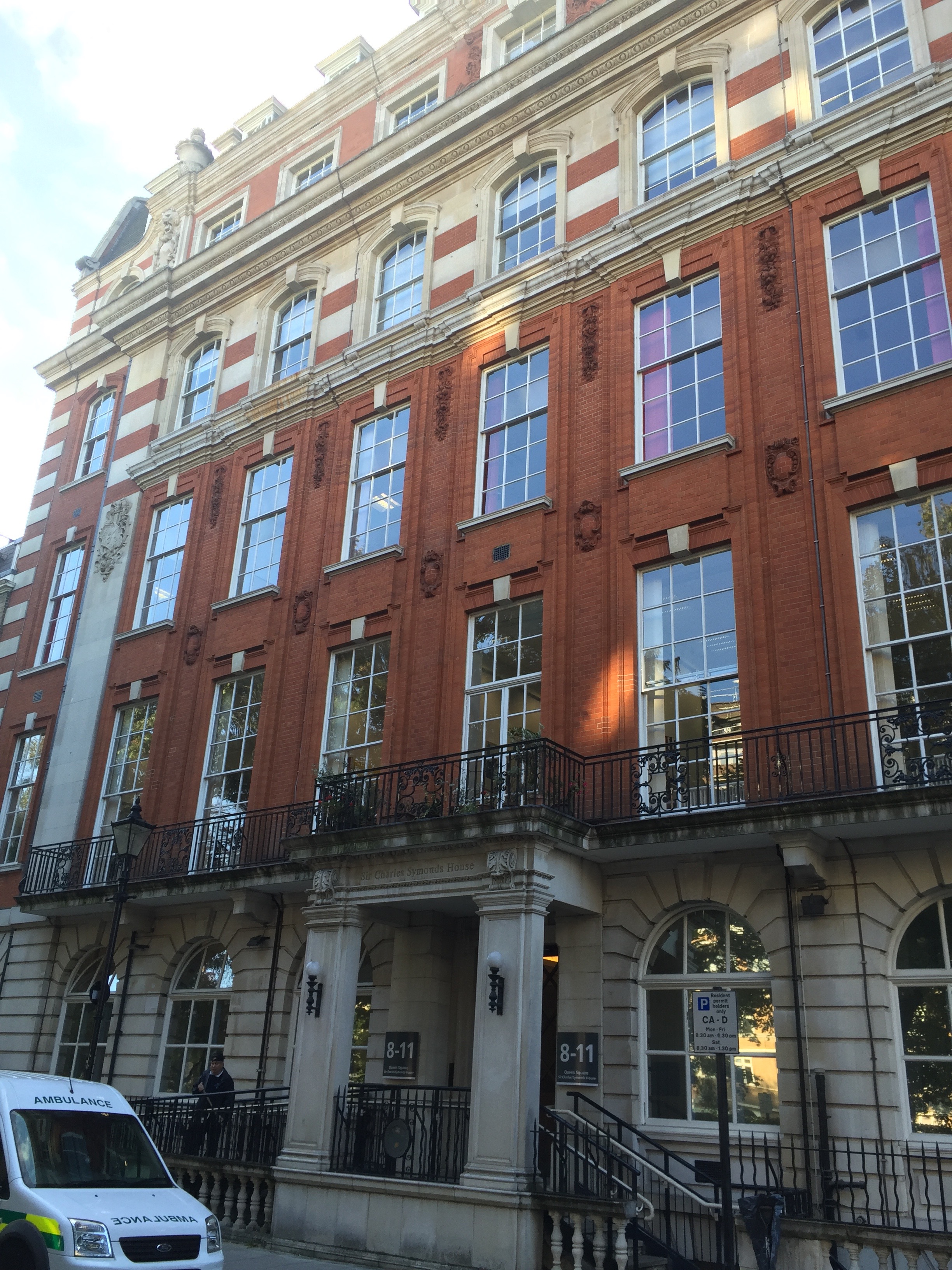 The current Dementia Centre in Queens Square, Bloomsbury