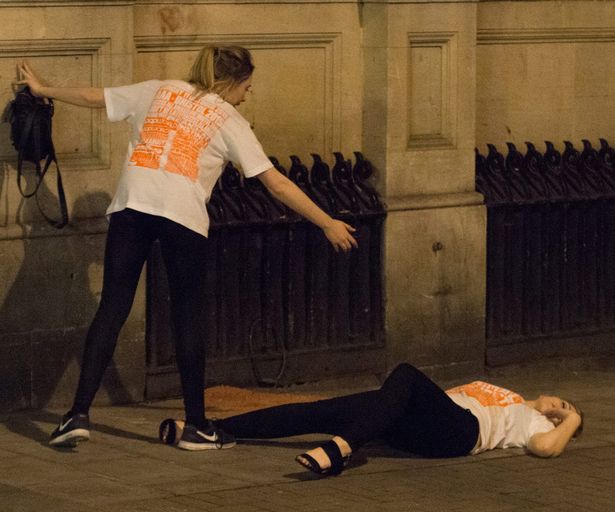 Take away the t-shirts and this looks like any other night