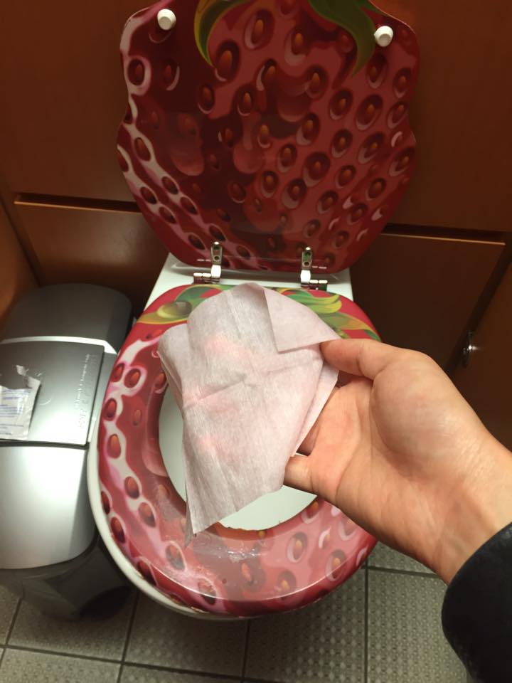 Why do the girls get funky toilet seats btw?