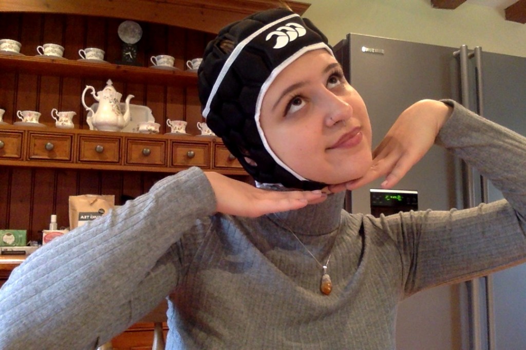 making mum proud with useless headgear