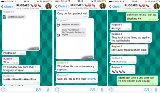 Standard squad chat fare
