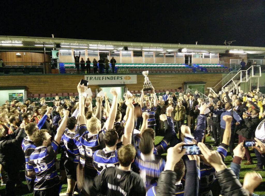 RUMS 1st XV after their UH Cup win in 2015