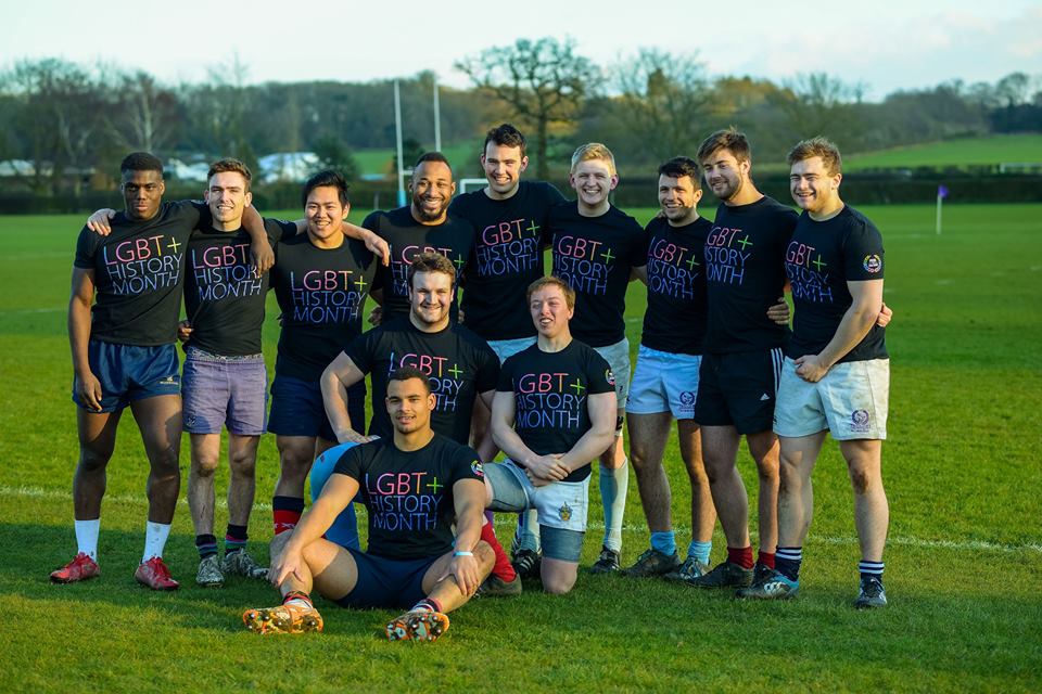 Some of the 1st XV at Pride in Sport