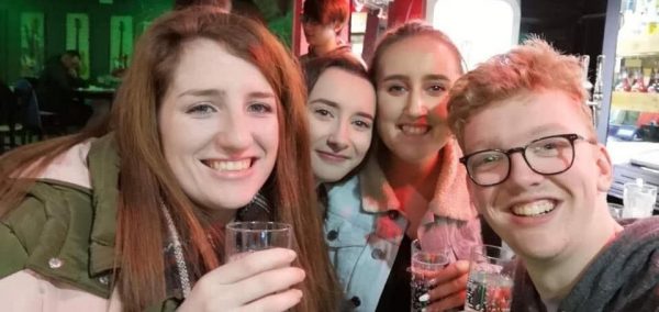 Image may contain: Alcohol, Glass, Head, Female, Drinking, Clothing, Apparel, Selfie, Photo, Portrait, Photography, Beverage, Drink, Party, Smile, Accessories, Glasses, Accessory, Person, Face, Human