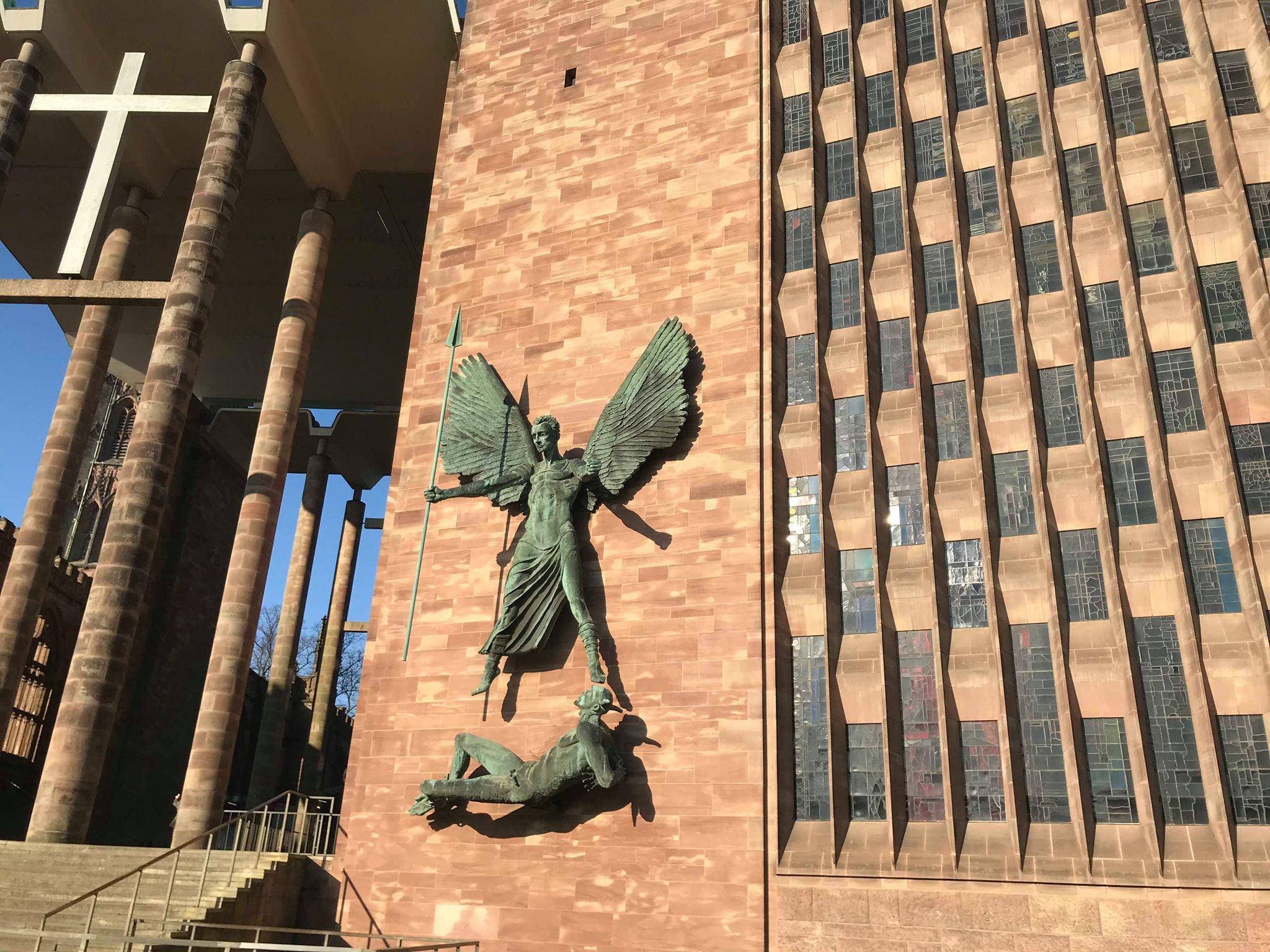 Image may contain: Bird, Animal, Brick, Sculpture, Art, Statue