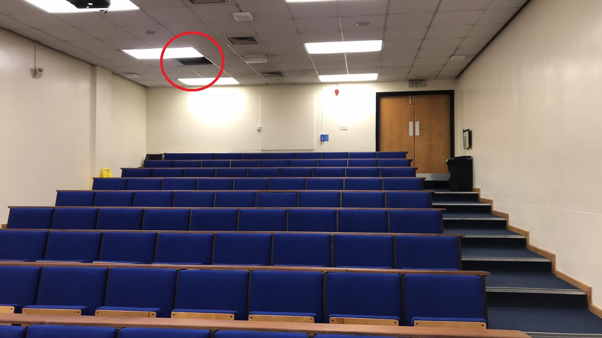 Image may contain: Meeting Room, Conference Room, Staircase, Hall, Auditorium, Theater, Room, Interior Design, Indoors