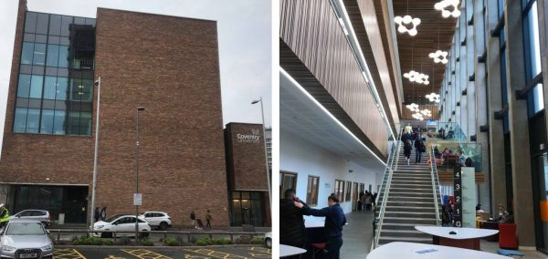 Image may contain: Staircase, Architecture, Building, Person, Human, Automobile, Car, Transportation, Vehicle