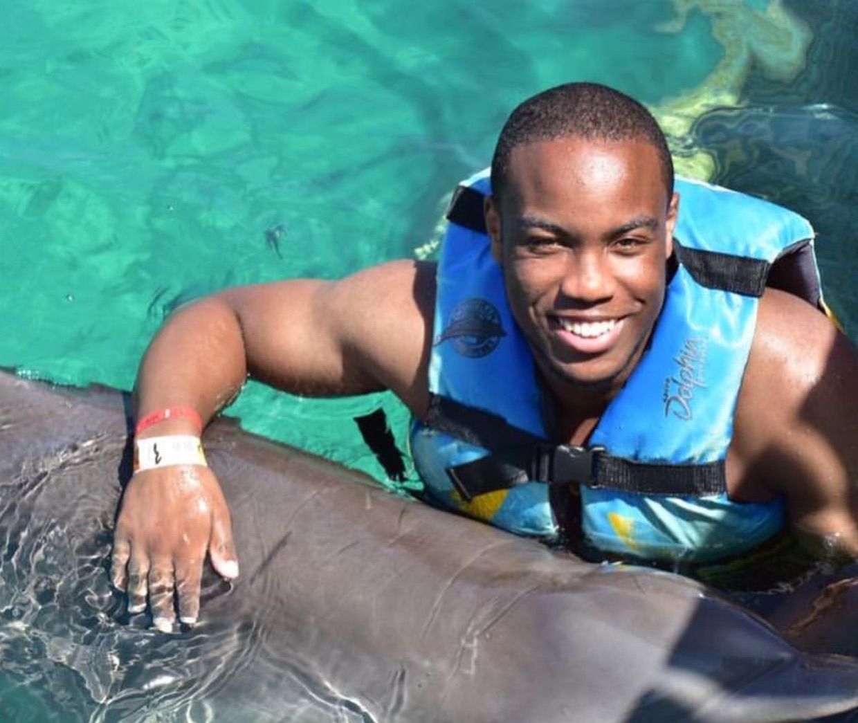 Image may contain: Pool, Person, Human, Vest, Lifejacket, Water, Apparel, Clothing