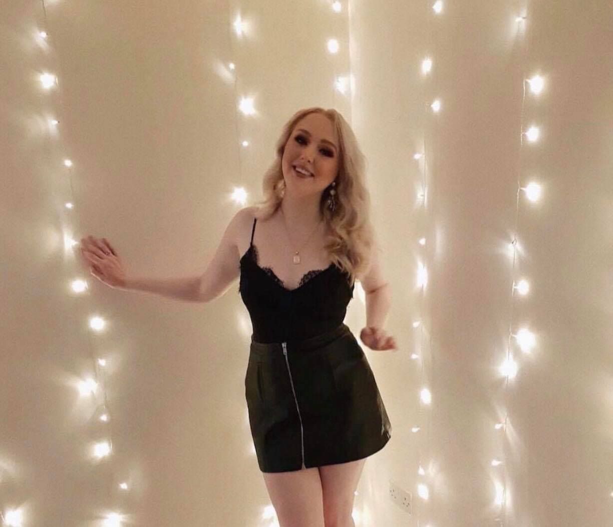 Image may contain: Female, Footwear, Shoe, Evening Dress, Robe, Gown, Fashion, Dress, Person, Human, Apparel, Clothing