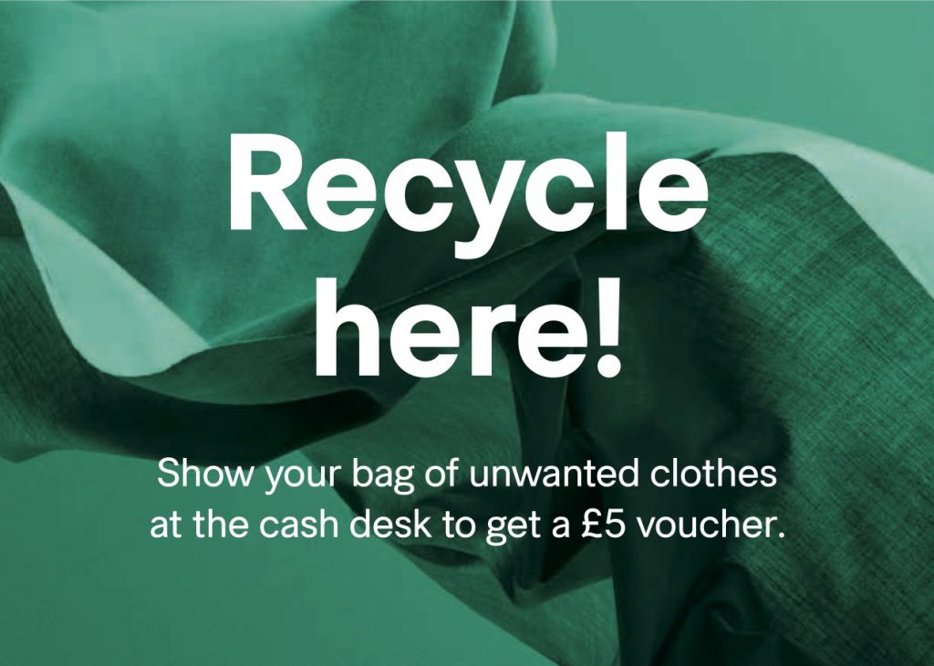 You can now save the by recycling your old, unwearable clothes