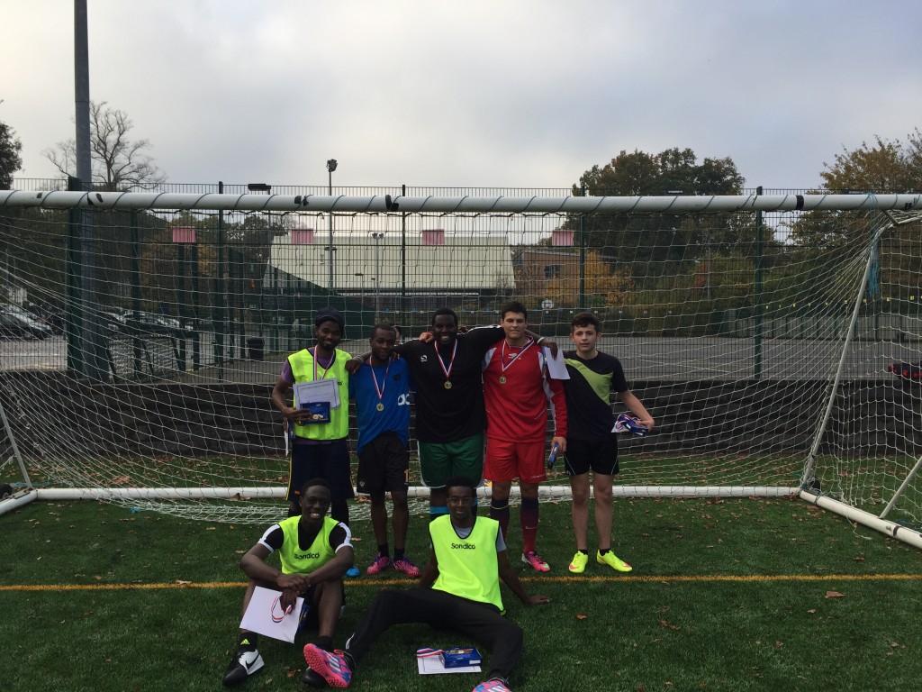 Winners: Team United celebrate their victory after a highly competitive tournament