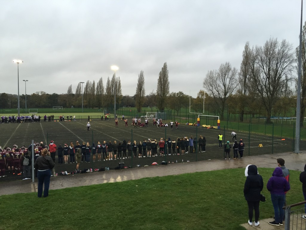 Portsmouth Dominance: The Destroyers go over for their third touch down of the game, sealing victory