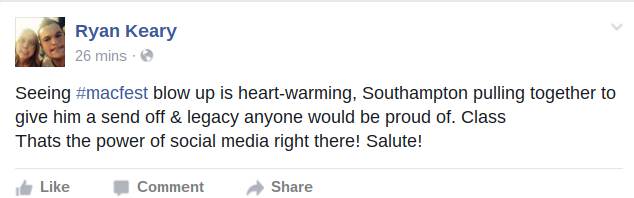 Switch owner Ryan Keary expressed his support on Facebook