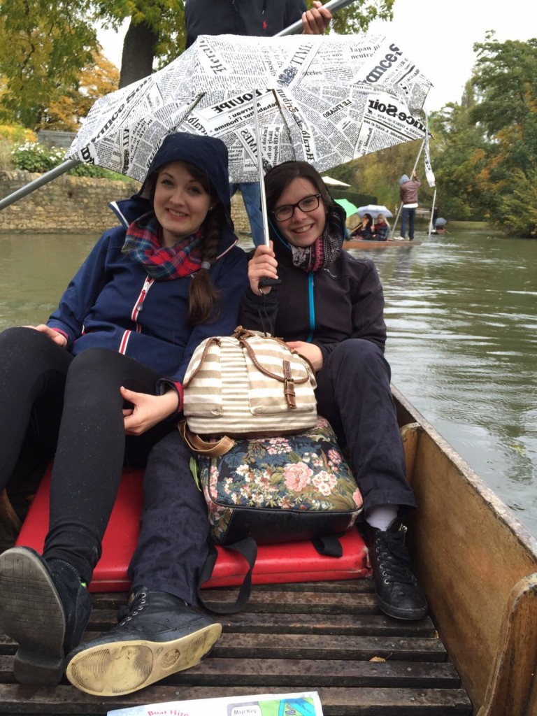 Punting in the rain - a very English thing to do in Oxford