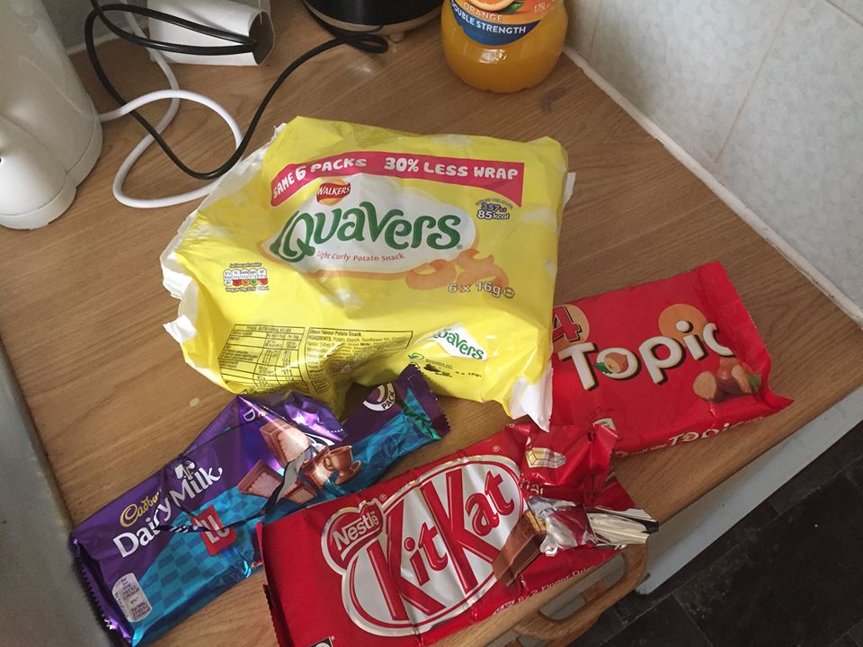 Must resist temptation: It all looks so tasty, but you must not get distracted by food
