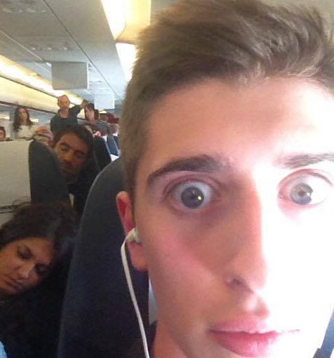 Spotting Greek footballers on a flight home