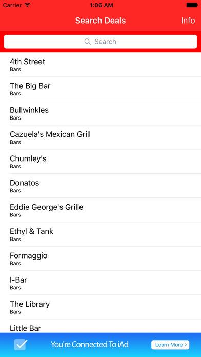 Screen grab of the app 