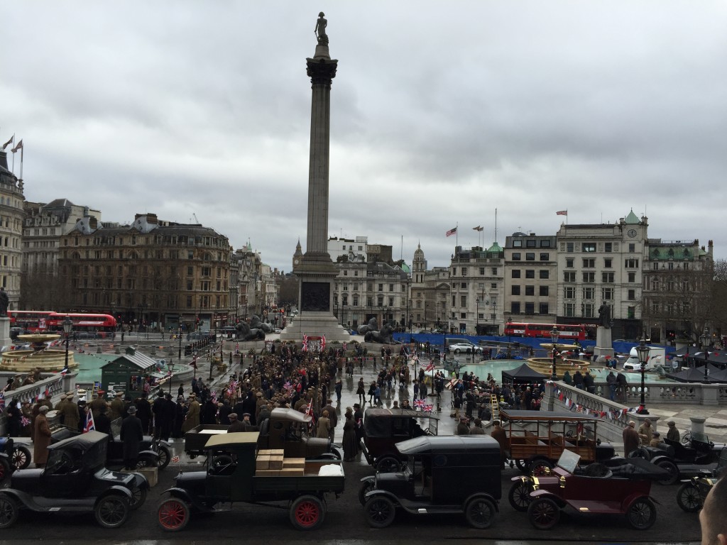 Trafalgar Square, the center of London