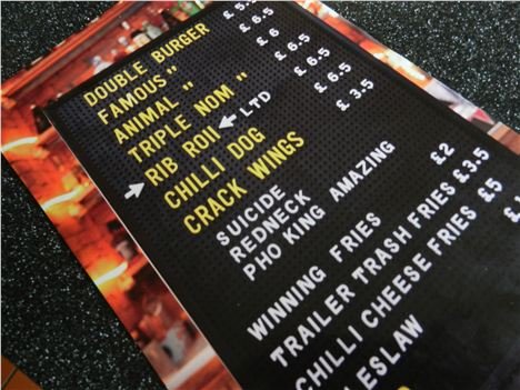 Almost the full menu