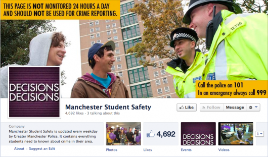Manchester Student Safety: The page with thousands of likes where the photo was originally shared