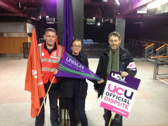 Three of the unions that took part in the strike campaigns