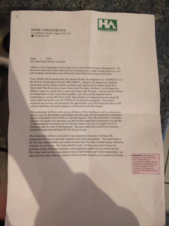 The document that the men left with the students was taken by the police for evidence