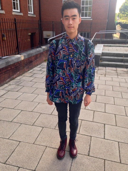 Zeyuan, 2nd year Accounting and Finance student. Fun shirt, fun guy.