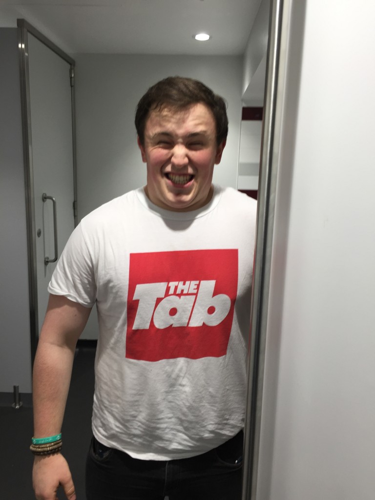 The smell made the look on his face happen